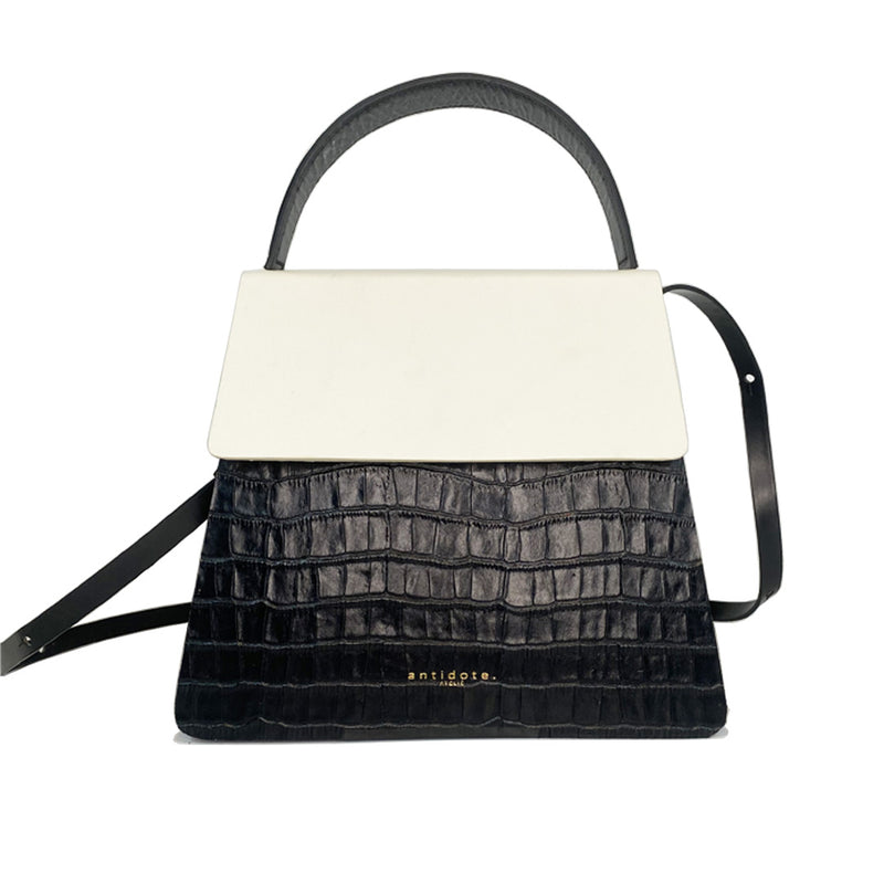 Bolsa Donna / Croco preto